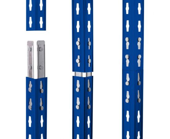 Металлический стеллаж AR SHELVING Rivet Stabil L 192x120x50 см, 4 полки ХДФ TR18S402KJFEJ4TCI0 – изображение 3