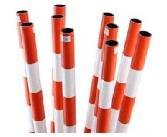 Пластиковая веха Протэкт 1,8м, с 3-мя с/о лентами высота Оранжевый ВП 1,8 – изображение 3