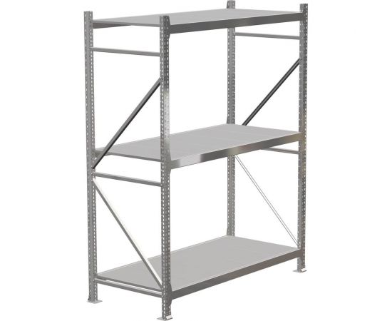 Металлический стеллаж IRONMEBEL Optimus Pro h-2000 Zn, 3 яруса 1500х800 M-СГР20001500800ОЦ3 – изображение 3