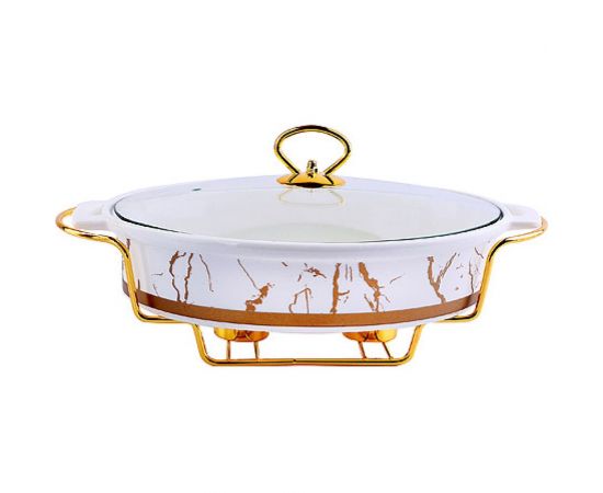 Мармит LORAINE 1,8 л, на 2 свечи LR, с крышкой, на подставке 31396 – изображение 3