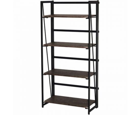 Стеллаж на металлокаркасе BRABIX LOFT SH-001 600х300х1250 мм, складной, цвет морёный дуб 641228 – изображение 3