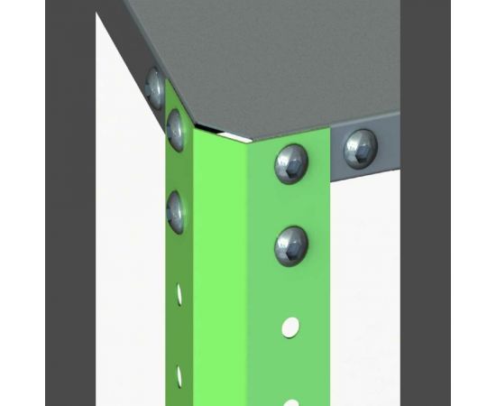 Стеллаж ООО Металекс Metalex AIR 2200x800x400 6 полок SMAVI228040 – изображение 4