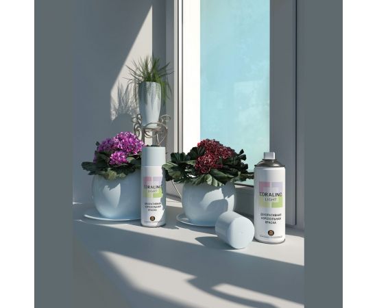 Декоративная аэрозольная краска CORALINO LIGHT Белый иней CL1010 – изображение 6