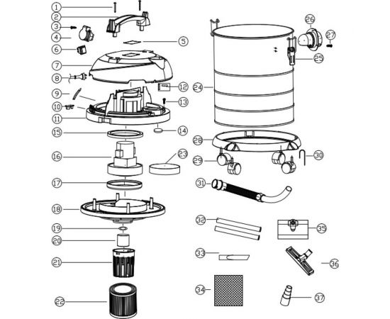 Пылесос REDVERG RD-VC1200S-40S 6678691 – изображение 7