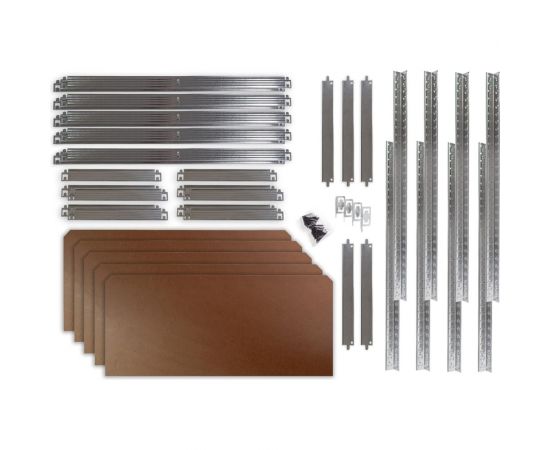 Металлический стеллаж AR SHELVING Stabil S 180х90х40 см, оцинкованный, 5 полок МДФ TS18500/07ZG00 – изображение 8