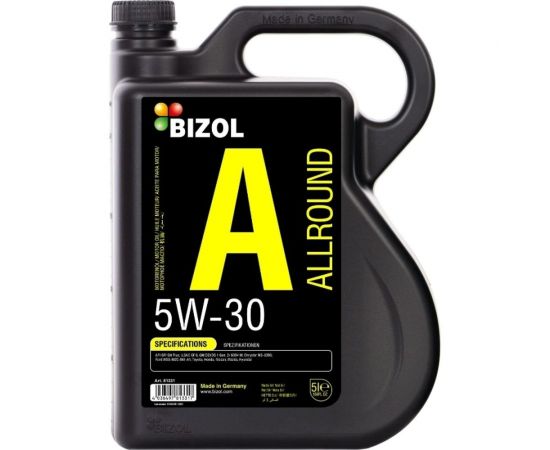 НС-синтетическое моторное масло Bizol Allround 5W-30, SP/SN Plus, GF-6A, 5л 81331 