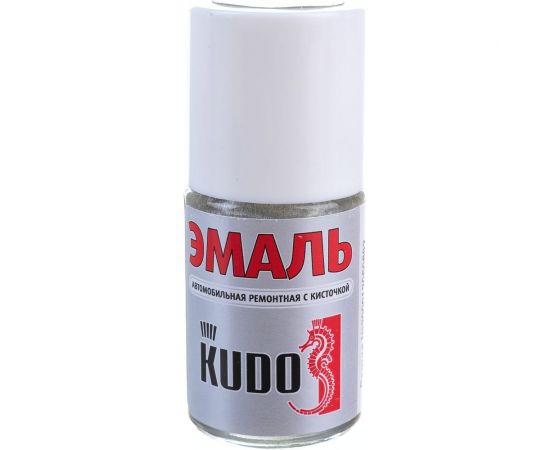 Автомобильная ремонтная эмаль с кисточкой KUDO Снежная королева 690 металлик KU-70690-BB 
