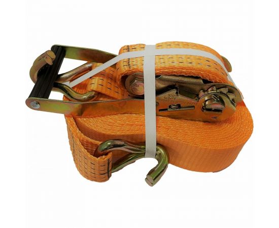 Стяжной ремень с крюками для крепления груза АБСОЛЮТ 2,5/5,0 т, L=15 м 7930121035922 