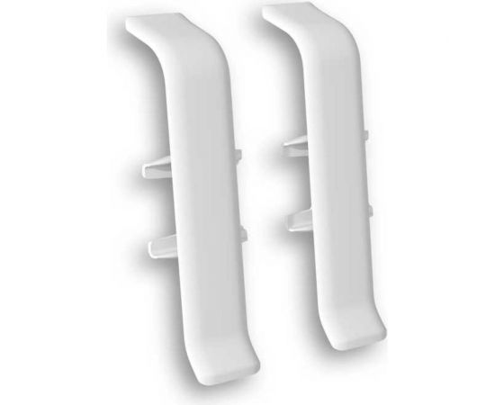 Соединитель для плинтуса DECONIKA (55 мм, 001 Белый, 2 шт.) Д-П55-С-Ф2 001 БЕЛ 