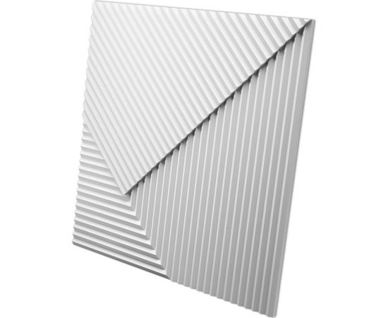 Стеновые 3д панели Artpole FIELDS-2 (гипсовые; белые; 600x600 мм; 1 шт; 0.36 кв. м) D-0008-2 
