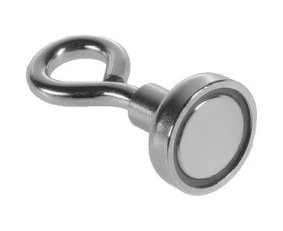 Неодимовый магнит с петлёй для авто Cartage диаметр 16 мм, сцепление 8 кг 4507839 