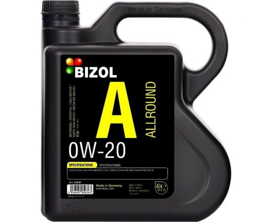 НС-синтетическое моторное масло Bizol Allround 0W-20, SP, GF-6A, 4 л 85836 