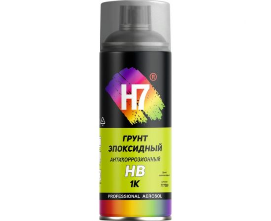 Эпоксидный грунт с антикоррозионным наполнителем H7 High Build профессиональный 1К аэрозоль 520мл 777500 