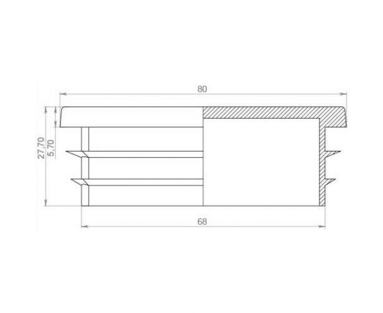Заглушка ЭЛИМЕТ (60х80 мм; 10 шт) БП-00001786 – изображение 2