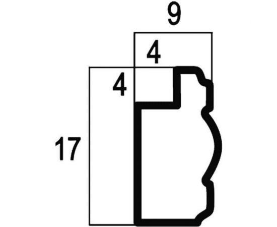 Интерьерный багет Cosca 17 мм, опал СПБ057686 – изображение 2