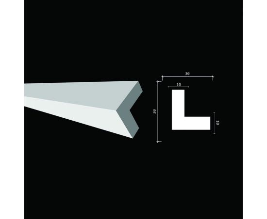 Стеновой уголок Decor-Dizayn ударопрочный влагостойкий под покраску 30Х30Х2000 мм DD803 – изображение 2