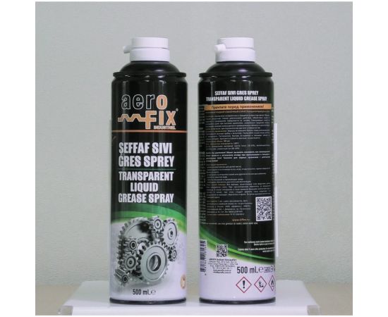 Прозрачный жидкий смазочный спрей AEROFIX смазка защитная бесцветная, для нагруженных узлов, пар трения, при ограниченном доступе к поверхности 500 мл 8681863081645 – изображение 2