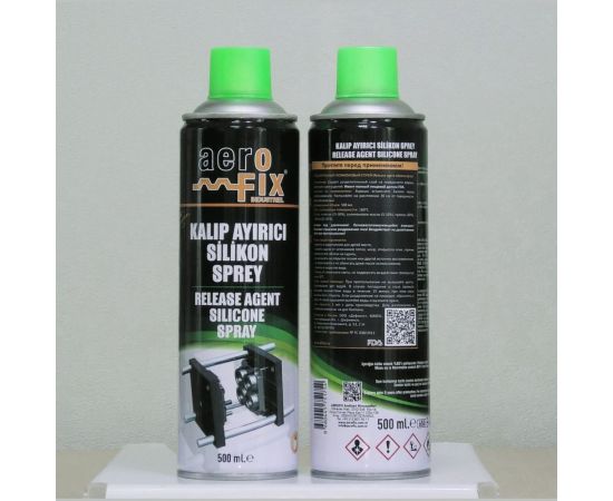 Разделительный силиконовый спрей для получения антиадгезивного покрытия в пресс-формах AEROFIX 500 мл 8680445751754 – изображение 2