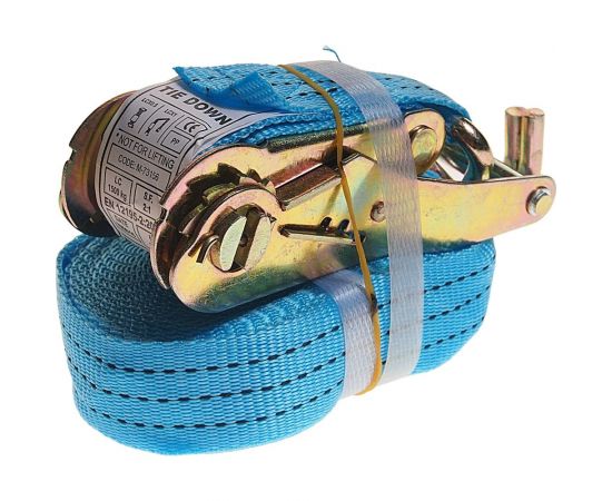 Стяжка для груза с храповиком MEGAPOWER 1500 кг, лента 6 м х 35 мм M-73156 – изображение 2