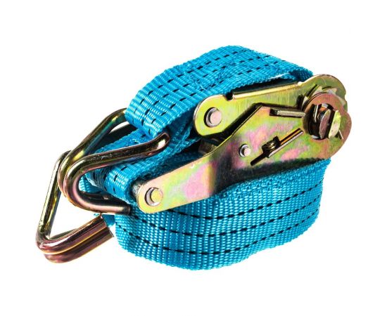 Стяжка для груза с храповиком MEGAPOWER 1500 кг, лента 6 м х 35 мм M-73156 – изображение 3