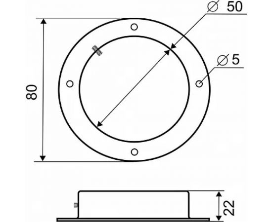 Держатель с фиксатором Palladium для трубы 50 мм JF-52 CP СТ-00001237 – изображение 3