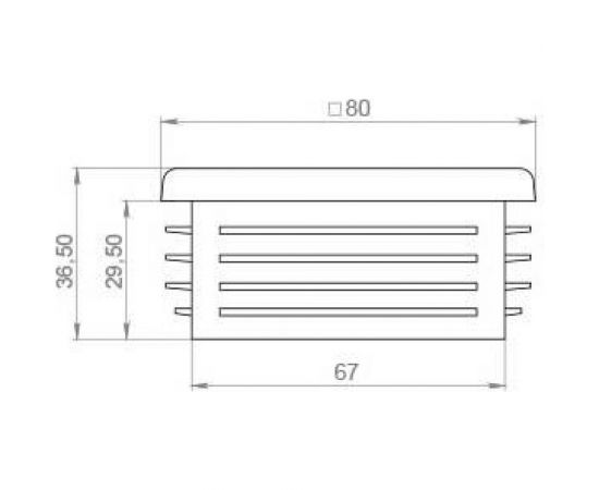 Заглушка ЭЛИМЕТ (80х80 мм; 10 шт) БП-00001788 – изображение 3