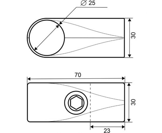 Соединитель 2-х труб Т-образно Palladium JF-08 CP СТ-00001043 – изображение 3
