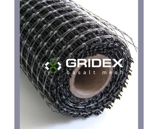 Сетка базальтовая кладочная ГРИДЕКС Универсал ( ячейка 25x25 рулон 1мх50м) ГУ 1-50Л – изображение 4