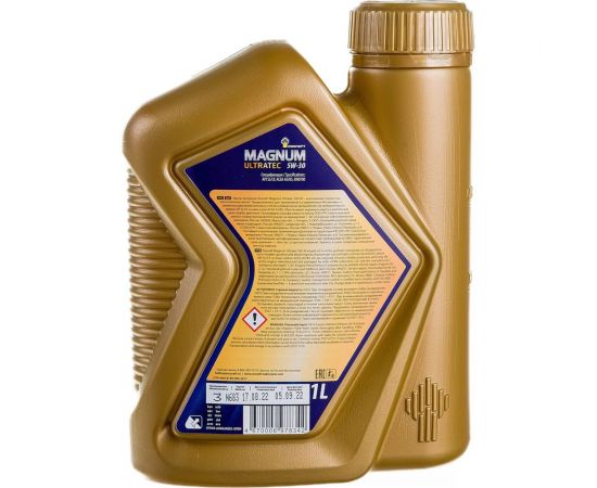 Моторное масло РОСНЕФТЬ Magnum Ultratec 5W-30 SL-CF синт. кан. 1 л 40815332 – изображение 4