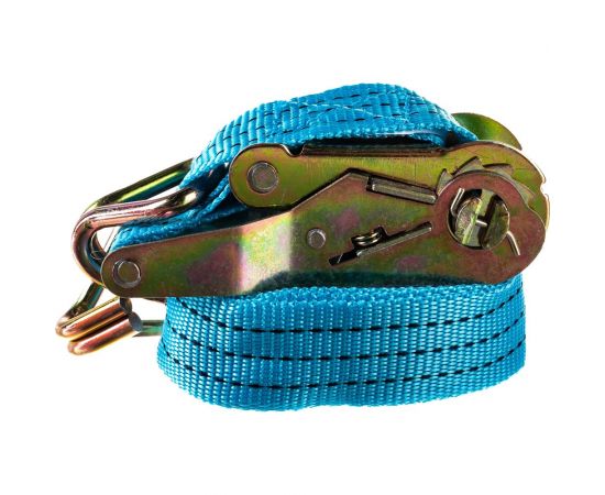 Стяжка для груза с храповиком MEGAPOWER 1500 кг, лента 6 м х 35 мм M-73156 – изображение 4