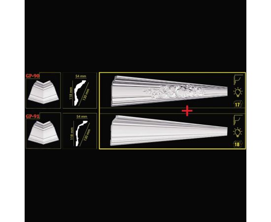 Плинтус Glanzepol GP-91 2 м 4607131658016 – изображение 4