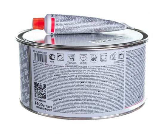 Шпатлевка HB BODY PRO F250 FIBER 1,5кг 2500600001 – изображение 5