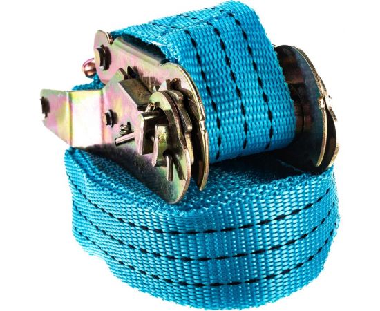 Стяжка для груза с храповиком MEGAPOWER 1500 кг, лента 6 м х 35 мм M-73156 – изображение 5