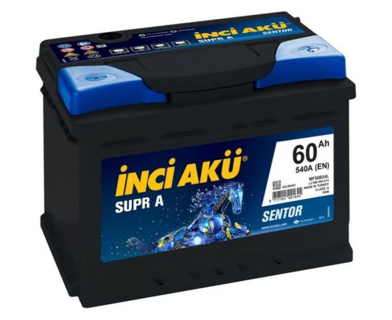 Аккумулятор INCI AKU Supr A 60RS, 540 A, 242x175x175 мм 450332 