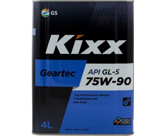 Трансмиссионное масло KIXX GEARTEC 75W90, полусинтетическое, 4 л L296244TE1 
