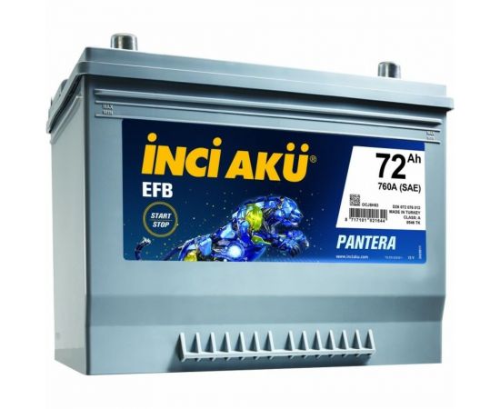 Аккумулятор INCI AKU EFB 72R 760A, 264x173x225 461793 