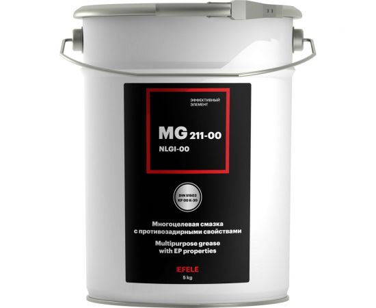 Литиевая смазка EFELE MG-211-00, 5 кг 0092638 