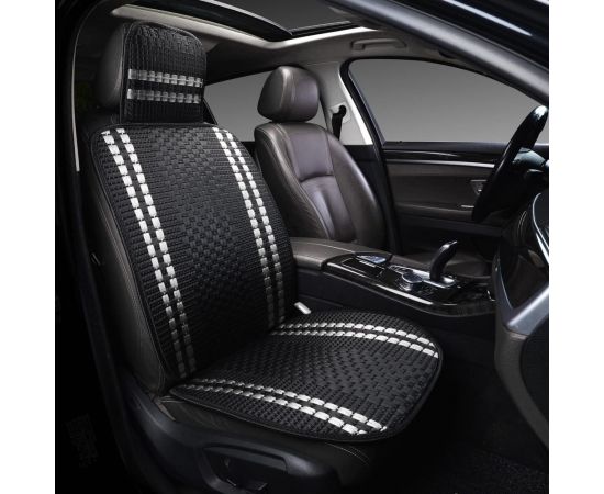 Накидка PSV массажная P2006 плетенный лен Черный Белая линия 1 шт 050 043 132758 