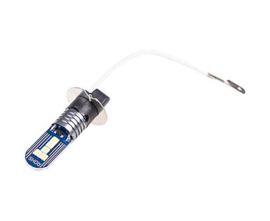 Диодная автолампа SKYWAY H3, 12-24 В, 10SMD диодов, 1-контная, белая, ближний/дальний/противотуманные S08202056 