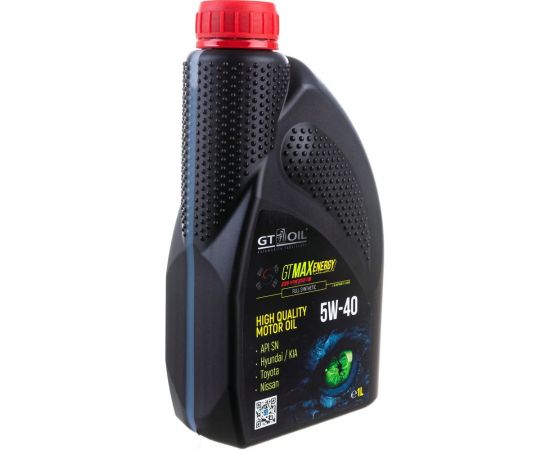 Масло GT OIL gt max energy sae 5w-40 api sn, 1 л 8809059410639 