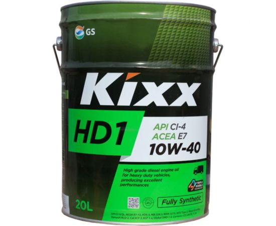 Моторное масло KIXX HD1 10W40, синтетическое, 20 л L2061P20E1 