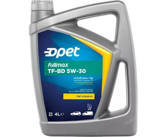 Синтетическое моторное масло OPET Fullmax TF-BD 5W-30, 4л 601366949 