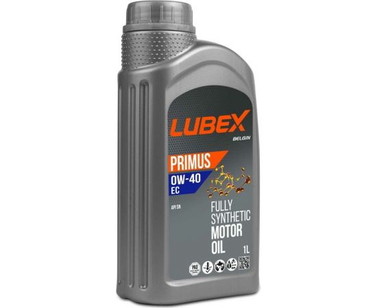 Синтетическое моторное масло Lubex PRIMUS EC 0W-40 SN, 1л L034-1299-1201 