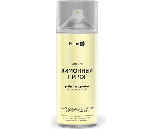 Быстросохнущая краска для предметов декора Elcon лимонный пирог, аэрозоль, 520 мл 00-00462259 