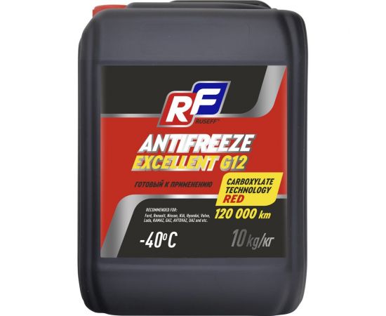 Антифриз ANTIFREEZE EXCELLENT G12 40 RUSEFF 10 кг 17358N 
