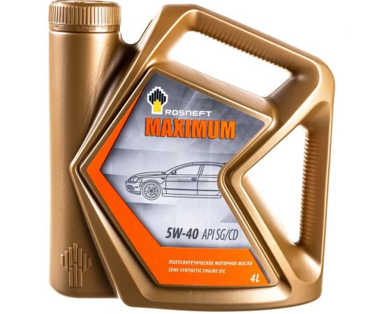 Моторное масло РОСНЕФТЬ Maximum 5W-40 SG-CD п-синт. кан. 4 л 40816742 