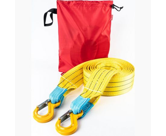 Усиленный буксировочный трос Tplus 16 т, 6 м, крюк/крюк T000935 