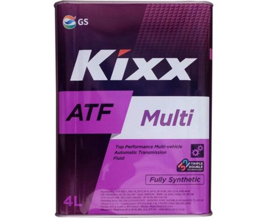 Трансмиссионное масло KIXX ATF Multi Plus синтетическое, 4 л L251844TE1 