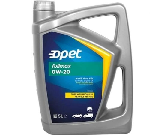 Синтетическое моторное масло OPET Fullmax 0W-20, 5 л 601777226 