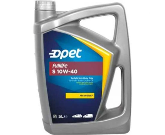 Синтетическое моторное масло OPET Fulllife S 10W-40, CF/SM/SN, 5л 601439957 